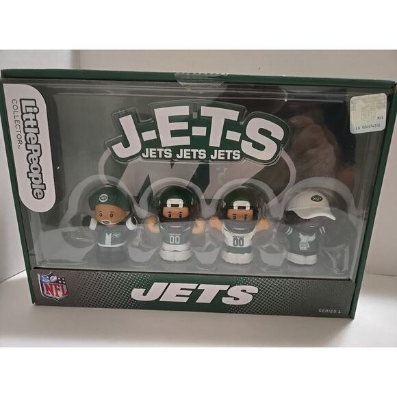 New York Jets Fisher Price Little People Collector NFL - New York Jets 4-Pack - Picture 7 of 10